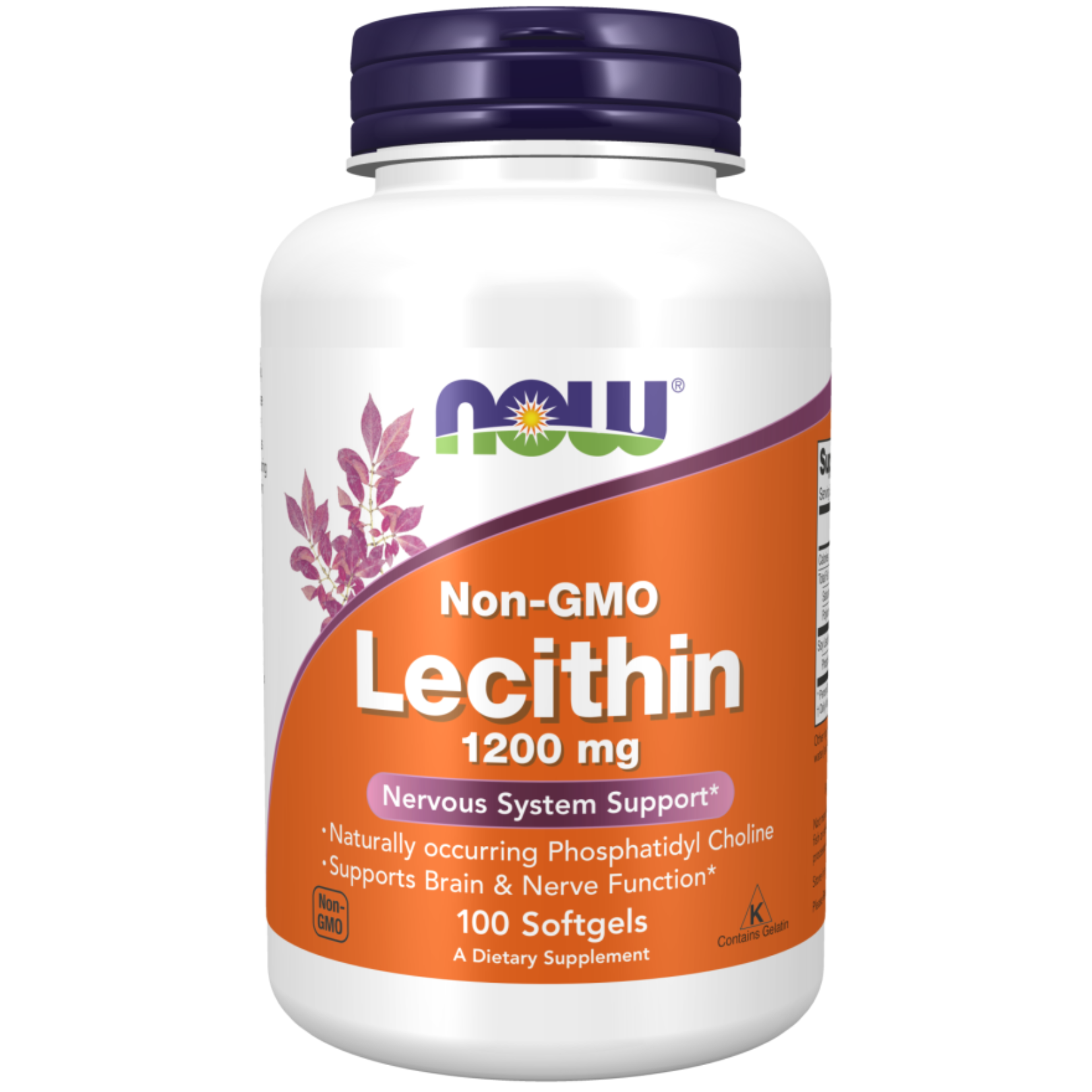Now Lecithin Capsules 1200mg 100's